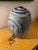 Antique Blue Salt Glazed Stoneware Water Crock With Scene 14"H Roughly 8" diameter of lid Stamped on bottom "Robinson Clay...