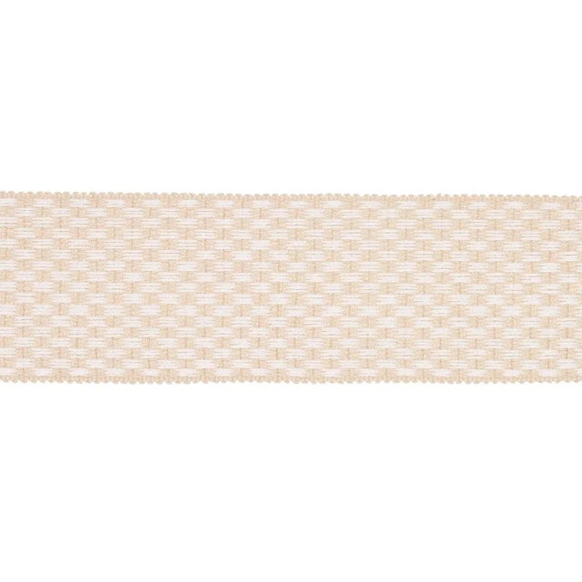 Contemporary Sample - Schumacher Crawford Check Tape Wide in Coffee For Sale - Image 3 of 3