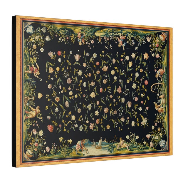 Introduce a spectacular commanding focal statement of seventeenth century Dutch Golden Age luxury and moody maximalist...