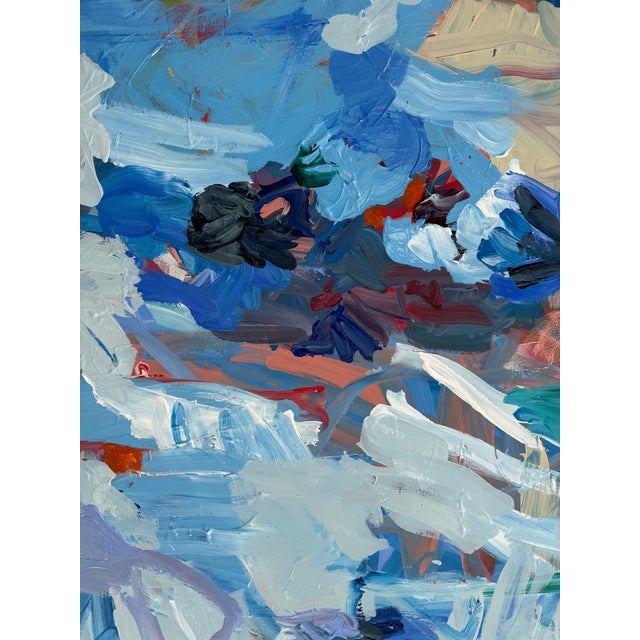 “Marblehead Blue” Original Painting by Hayley Morée For Sale - Image 4 of 4