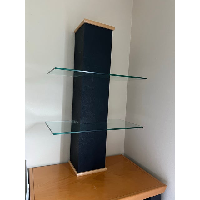 Nightstand & Floating Glass Shelves For Sale In West Palm - Image 6 of 6