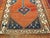 19th Century Kurdish Runner Rug, Hand-Knotted Wool, Geometric Medallion Pattern, Terracotta & Navy, 3x12 For Sale - Image 13 of 16