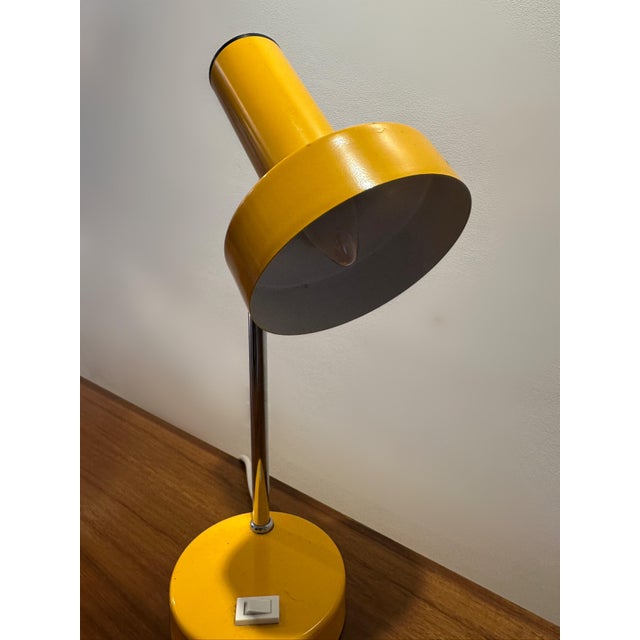 Fog & Mørup Danish Yellow Table Lamp by Jo Hammerborg for Fog & Mørup, 1960 For Sale - Image 4 of 10