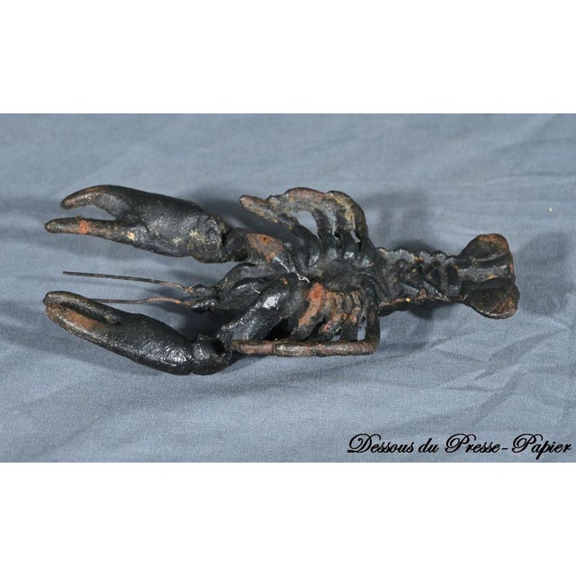 Cast Iron Lobster Paperweight, Early 20th Century For Sale - Image 16 of 17