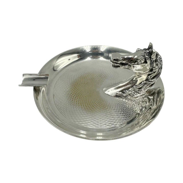 Vintage Hermes Paris Equestrian Horse Head Ashtray For Sale - Image 14 of 17