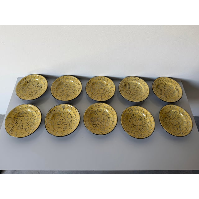 1990’s Claudia Reese Postmodern Ceramic Dinnerware Set – 53 Pieces Signed For Sale - Image 10 of 12