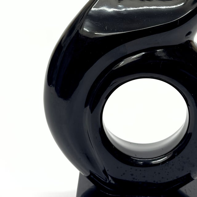 1980s "La Flama" Black Marble Table Sculpture by Leonard Nierman For Sale In Miami - Image 6 of 8