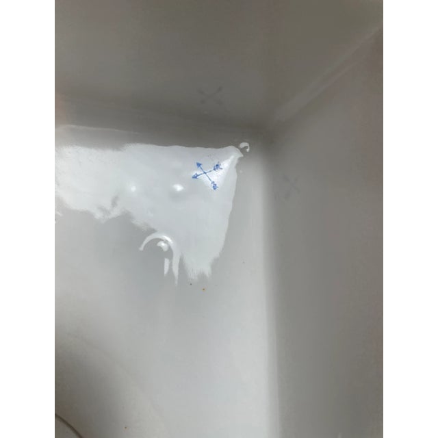 Meissen Porcelain Tissue Box Cover Painted Flowers For Sale - Image 9 of 11