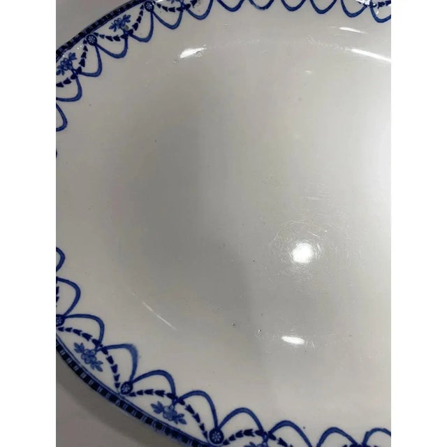 Early 20th Century French Blue & White Serving Platter For Sale - Image 12 of 12