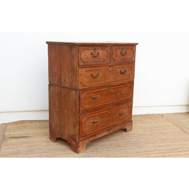 Antique Colonial Teak Chest on Chest For Sale - Image 11 of 12