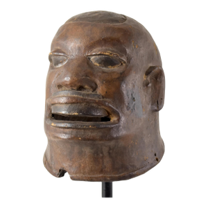 Early 20th Century Makonde Wood Carved Helmet Mask Tanzania