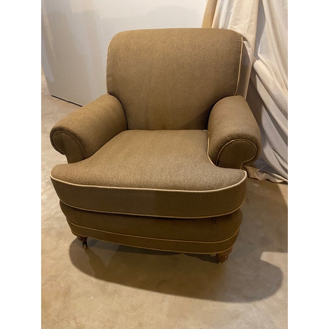 Sherrill Herringbone Easy Chair For Sale - Image 10 of 10