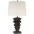 Thomas O'Brien by Visual Comfort Signature Luxor Large Table Lamp in Garden Bronze with Linen Shade For Sale