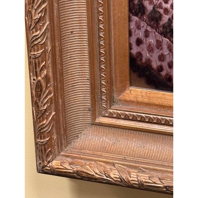 Late 20th Century Large Painting of Two Curious Girls For Sale In Charlotte - Image 6 of 7