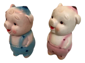 Ceramic Pinky and Perky Piggy Banks and Money Boxes, Set of 2