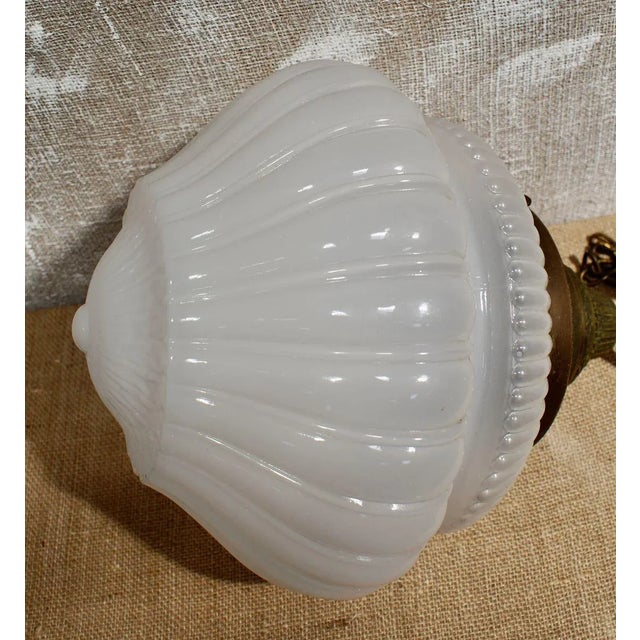 Metal Art Nouveau Vaseline Pendant Lamp For Sale - Image 7 of 9