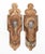 Antique Eastlake style recessed pocket door pulls made of bronze with a polished finish. The original mounting screws are...