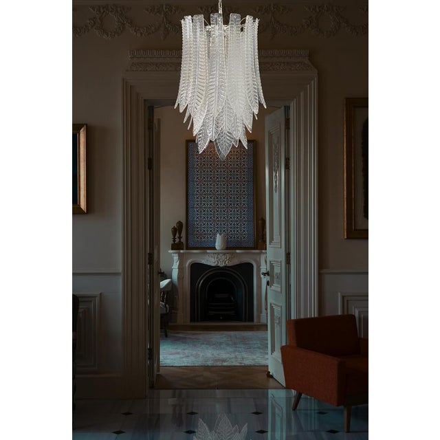 Large Italian Murano Felci Glass Chandelier with 41 Glasses, 1990s For Sale - Image 6 of 18