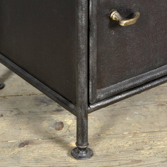 Iron Bedside Table, 1910s For Sale - Image 10 of 12