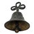 Cast Bronze European Table Bell With Tri-Lobed Handle, 4.5" For Sale - Image 9 of 11