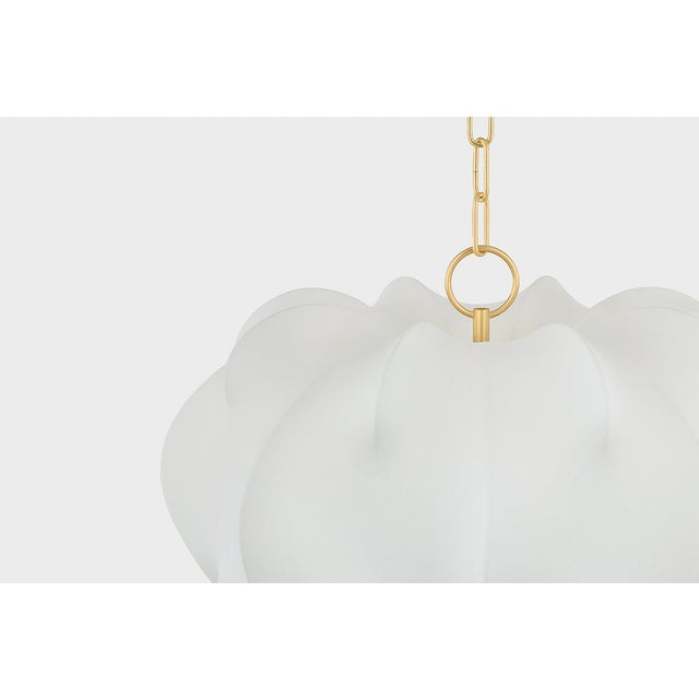 Mitzi Keilah 23.5 in. 1 Light Pendant in Aged Brass Finish For Sale - Image 9 of 12