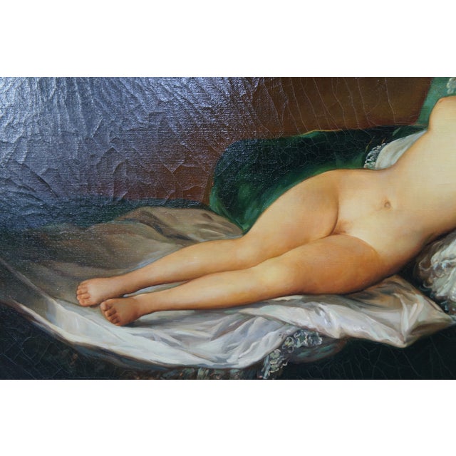 Spanish Classical Nude La Maja Desnuda After Francisco De Goya 44" For Sale - Image 9 of 11