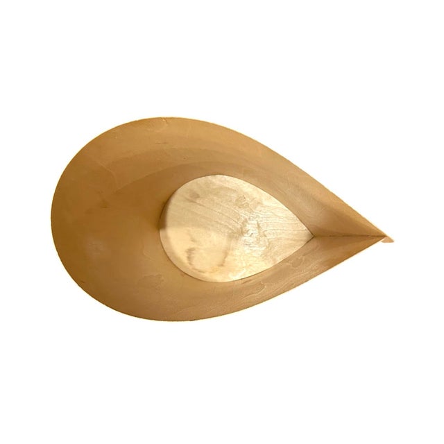 Wood Pablo Pardo "Uno" Bent Wood Wastebasket / Paper Bin / Trash Can in Blonde / Ash Finish For Sale - Image 7 of 9