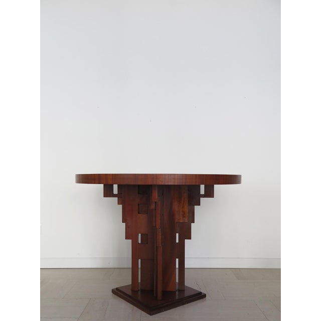 Vintage Gueridon Table with Briar Top and Sculptural Base, Italy, 1930s For Sale - Image 3 of 13