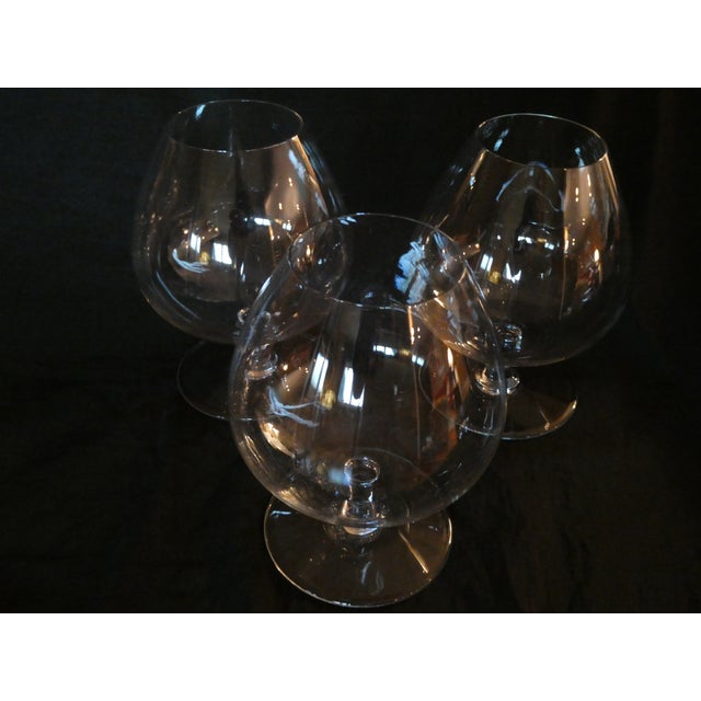 Baccarat 1970s Baccarat, Made in France Brandy Snifter - Set of 3 For Sale - Image 4 of 4