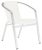 Modern Indoor-Outdoor Stacking Armchair in White - a Pair For Sale - Image 3 of 9
