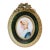 Late 19th Century Rare Signed Antique French Louis XVI Style Miniature Portrait in Ormolu Frame Signed Bussy For Sale