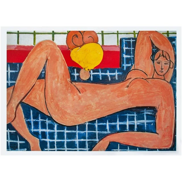 1990s 1994 After Henri Matisse "Pink Nude", Large First Edition German Poster For Sale - Image 5 of 6