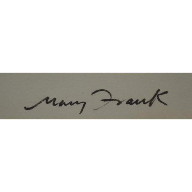 American Mid 20th Century Mary Frank Original Drawing of a Nude Woman Signed For Sale - Image 3 of 7