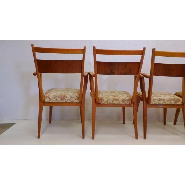 Brown JI-350 Ash Chairs from Jitona, 1960s, Set of 4 For Sale - Image 8 of 11