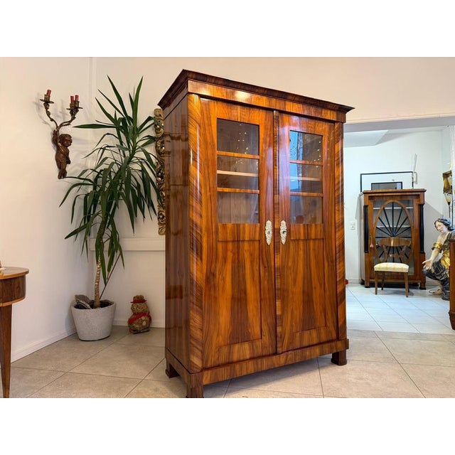Antique Biedermeier Display Cabinet For Sale - Image 4 of 14