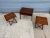 Brown Mid 20th Century Illum Wikkelso Folding Table Set for CFC Silkeborg For Sale - Image 8 of 12