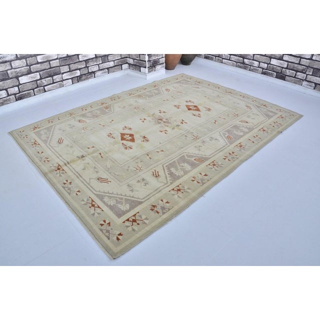 Textile Vintage Anatolian Geometric Rug For Sale - Image 7 of 10