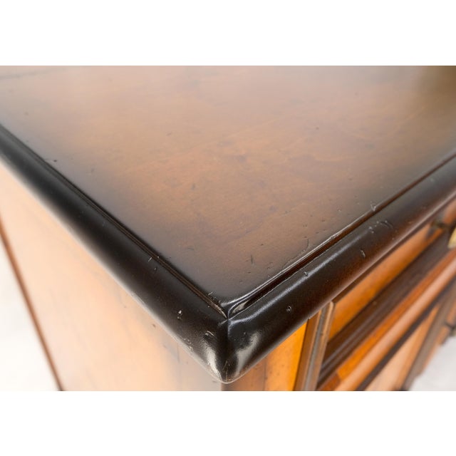 French Baker Two Door Drawers Large 26" Deep Sideboard Credenza Dresser Buffet For Sale - Image 3 of 12