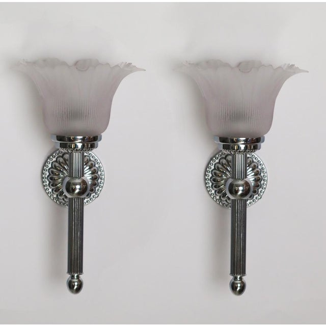 Italian Floral Chalice Wall Lights, 1970s, Set of 2 For Sale - Image 14 of 14