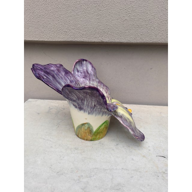 Late 19th Century Majolica Violet Cache Pot Delphin Massier Circa 1890 For Sale - Image 5 of 8