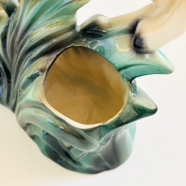 Mid Century Ceramic Deer Planter For Sale - Image 13 of 16