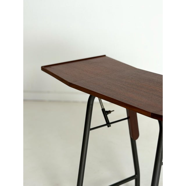 Wood Danish Typewriter Desk in Teak, 1960s For Sale - Image 7 of 10