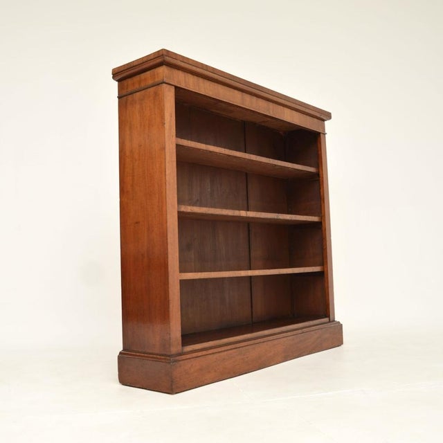 Late 19th Century Antique Victorian Open Bookcase, 1880s For Sale - Image 5 of 13