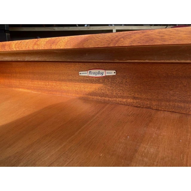 Brown Mid-Century Teak Console Table or Desk from Remploy, 1960s For Sale - Image 8 of 12