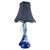Twisted Cobalt Sommerso Crystal Table Lamp from Val Saint Lambert, 1953 For Sale - Image 3 of 10
