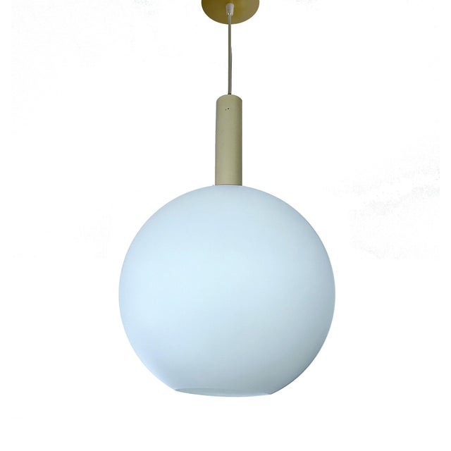 Large Vintage Glass Pendant Light from Doria, 1950s For Sale - Image 13 of 13