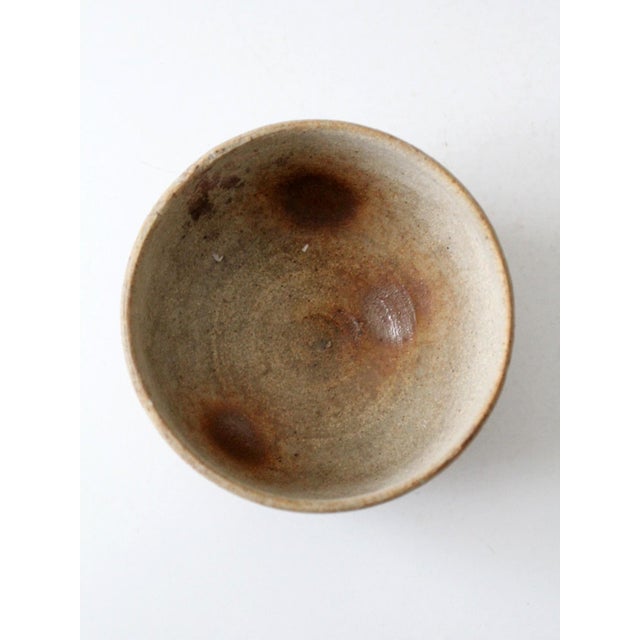Brown Vintage Studio Pottery Bowl For Sale - Image 8 of 10