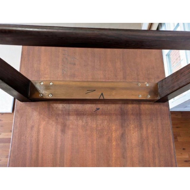 Mid Century Modern Mahogany Minimalist Coffee Table For Sale - Image 4 of 4