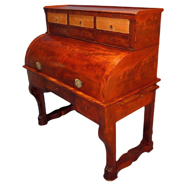 Empire Period Mahogany Secretaire For Sale