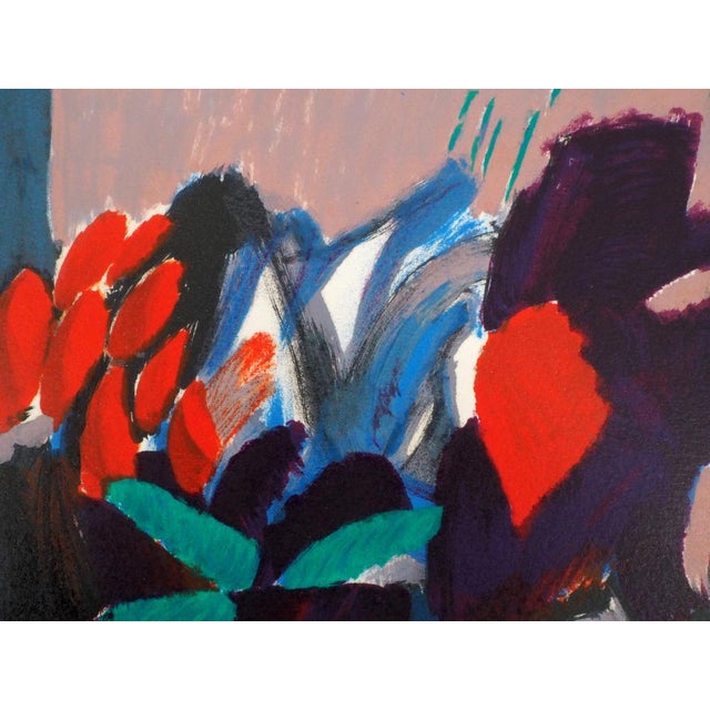 Gabriel Godard, Nature morte au bouquet multicolore, Lithograph For Sale - Image 5 of 7